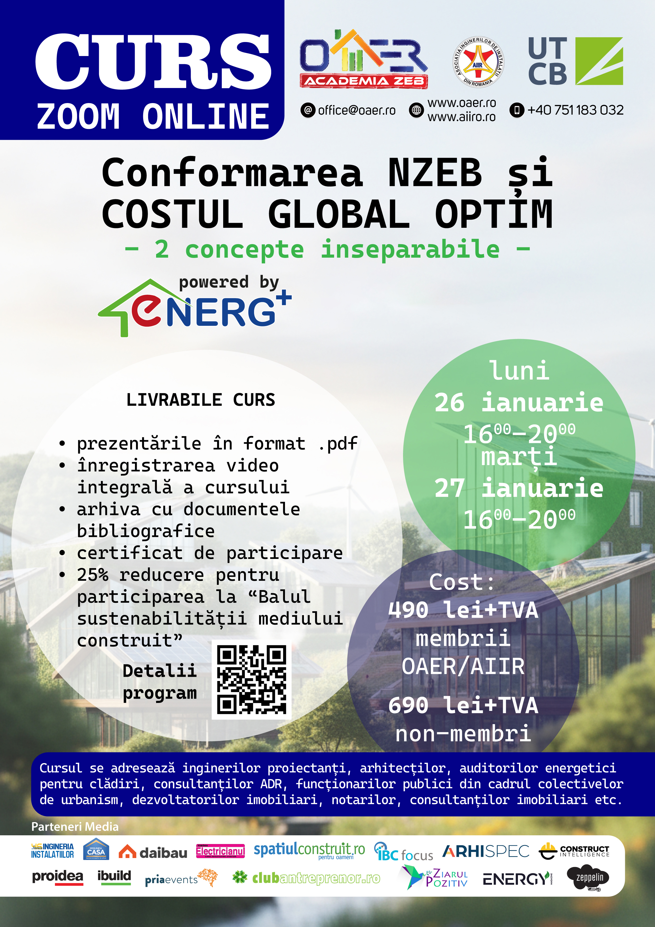 Poster curs Conformarea NZEB și costul global optim