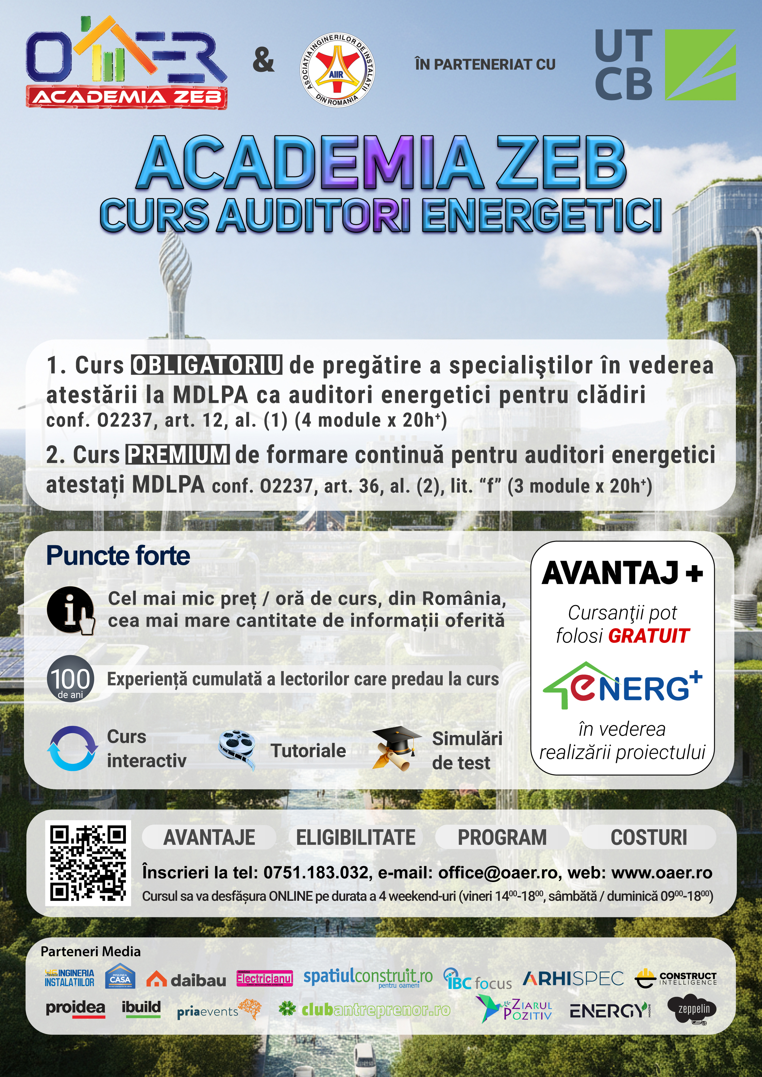 Poster curs formare continuă auditori energetici