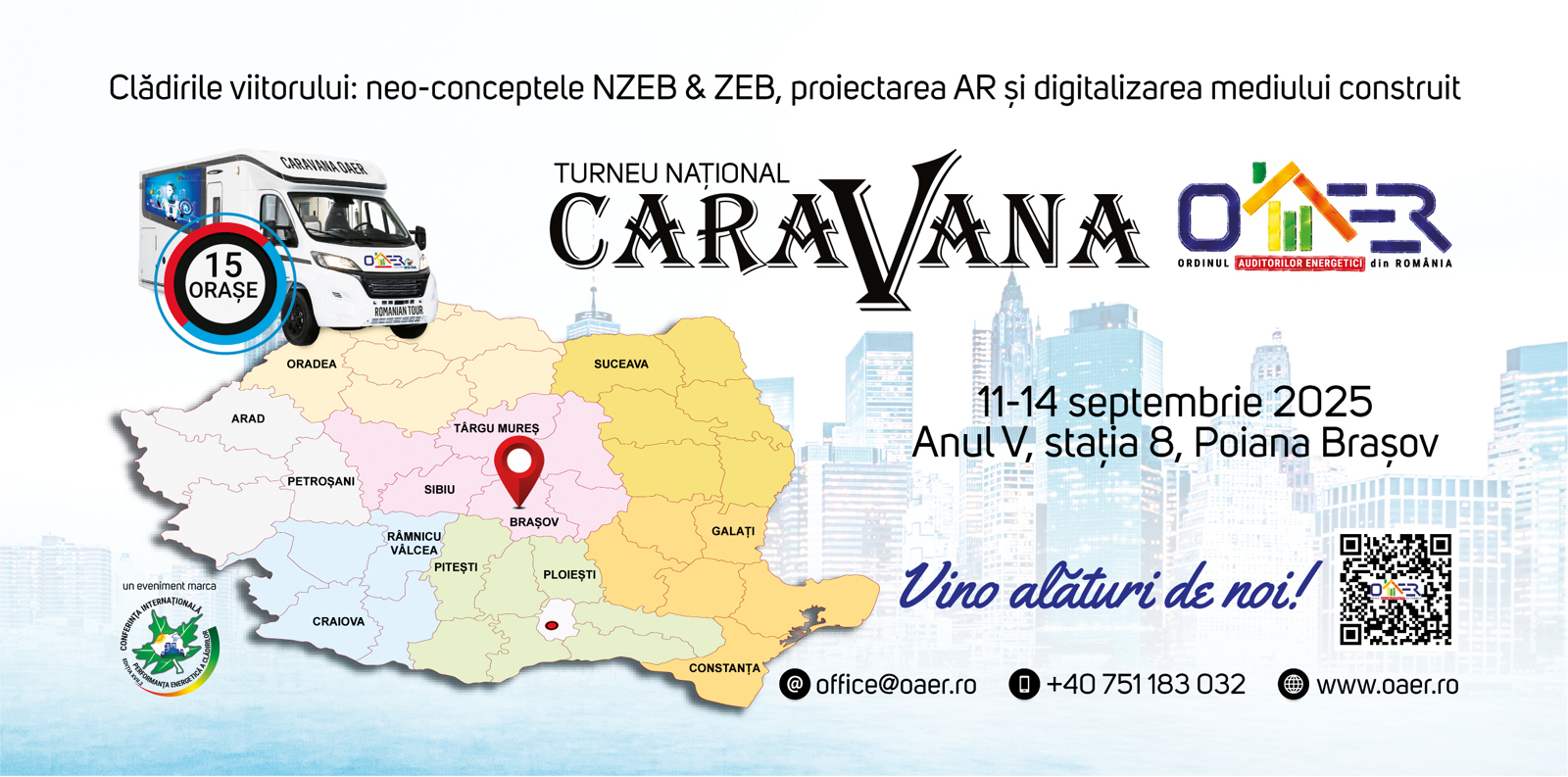 Caravana OAER – Anul V, Stația VIII, Poiana Brașov | Clădirile viitorului: nZEB & ZEB, proiectarea AR și digitalizarea mediului construit